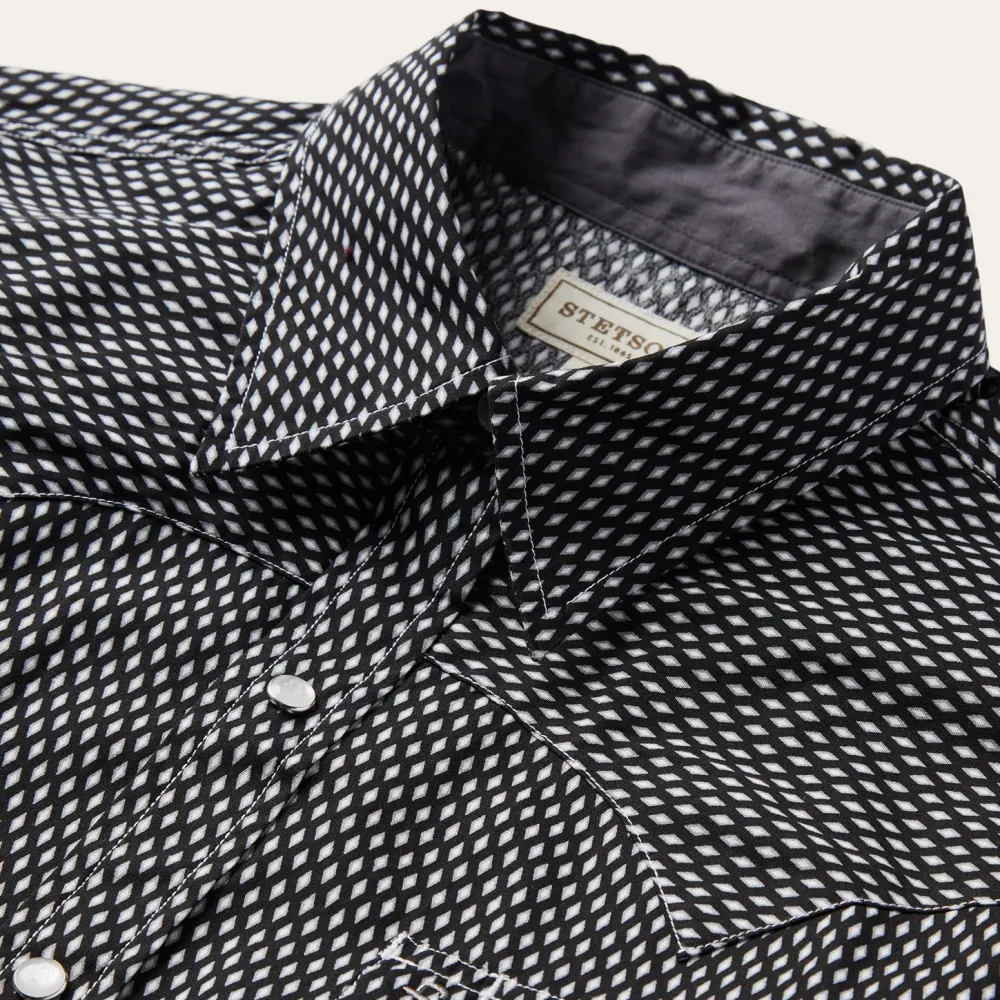 Stetson Diamond Shirt Black