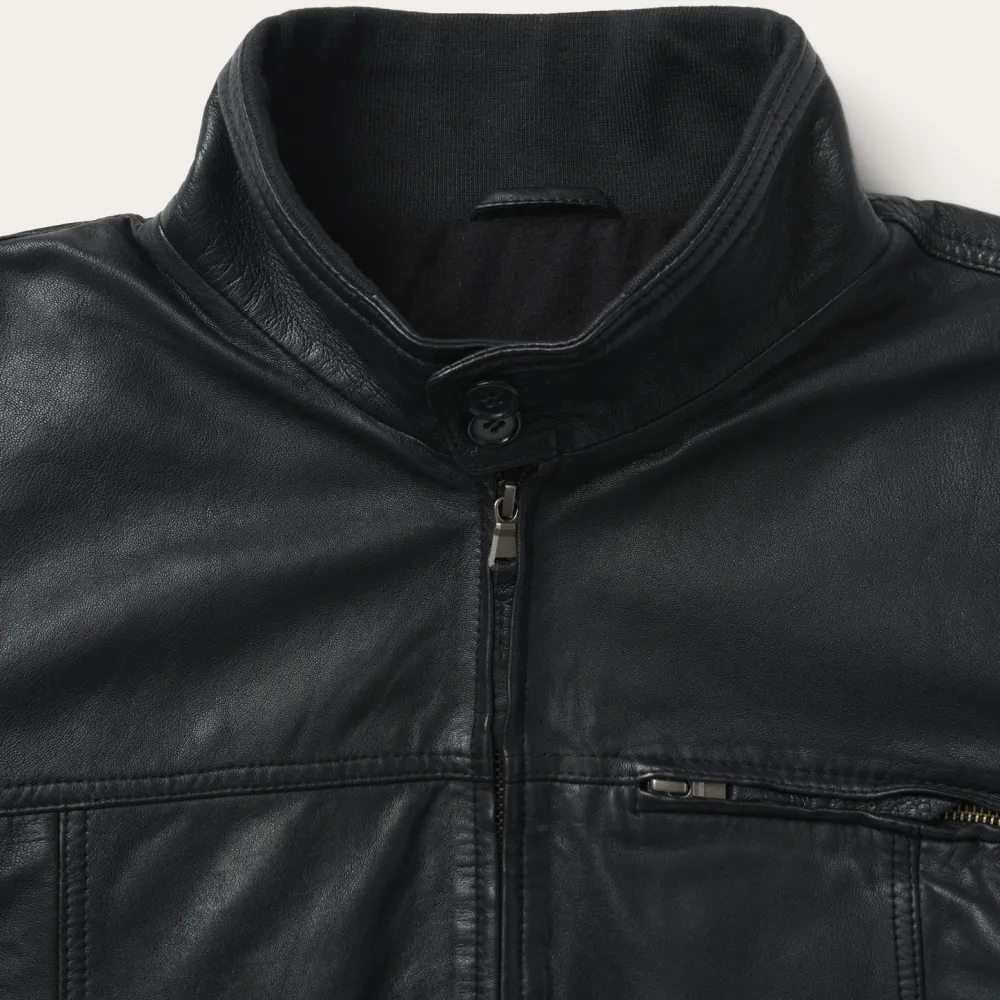 Stetson Leather Jacket Black Best