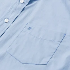 Stetson Solid One-Pocket Snap-Front Shirt Blue Online