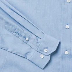 Stetson Solid One-Pocket Snap-Front Shirt Blue