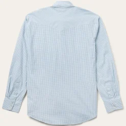 Stetson Two Stripe Check Western Shirt Blue Online