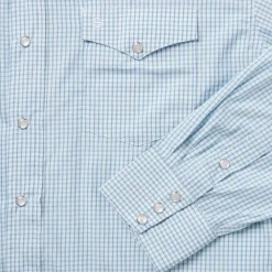 Stetson Two Stripe Check Western Shirt Blue Online