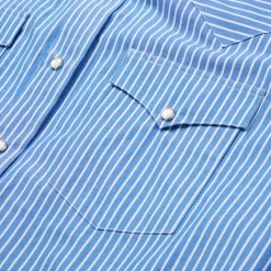 Stetson Western Stripe Shirt Blue Hot