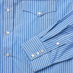 Stetson Western Stripe Shirt Blue Hot