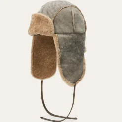 Stetson Bomber Cap Lambskin Vintage Grey Outlet