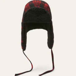 Stetson Bomber Cap Shadow Plaid Red/Black Check