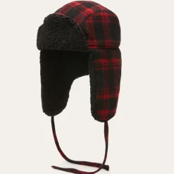 Stetson Bomber Cap Shadow Plaid Red/Black Check Clearance
