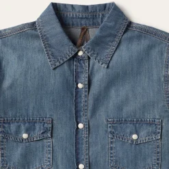 Stetson Boyfriend Fit Denim Shirt Blue Online