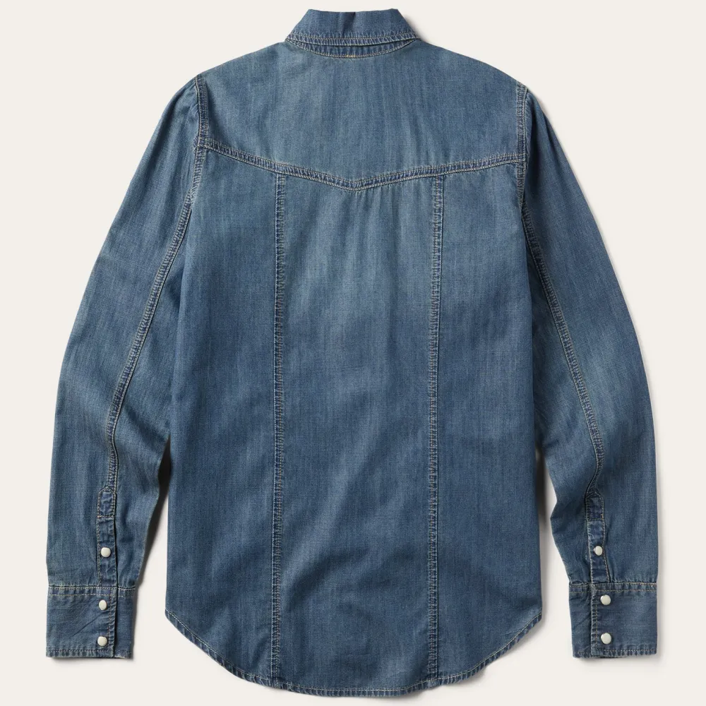Stetson Boyfriend Fit Denim Shirt Blue Best