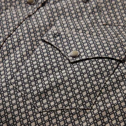 Stetson Diamond Print Western Shirt Brown Sale