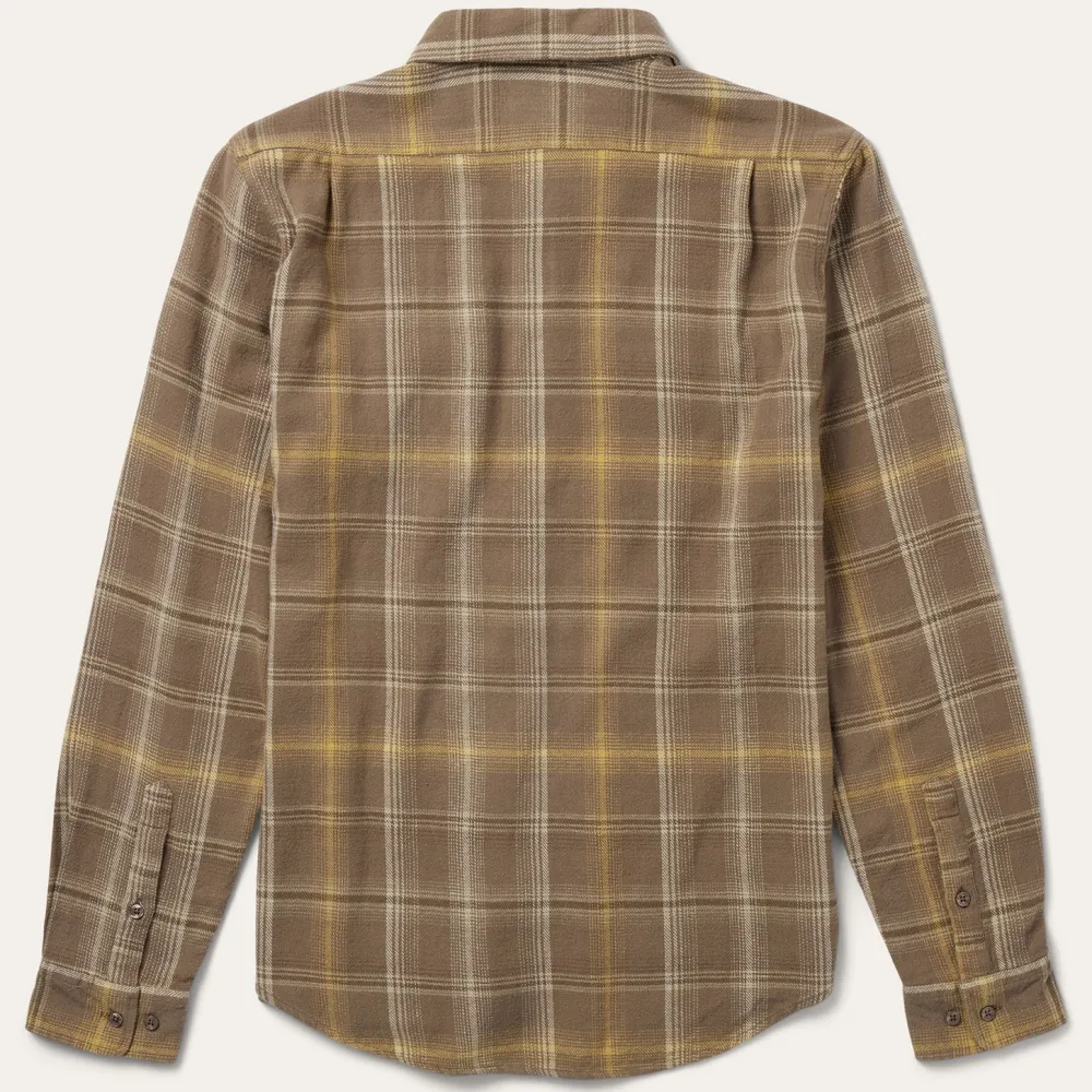 Stetson Flannel Button-Front Shirt Brown Best