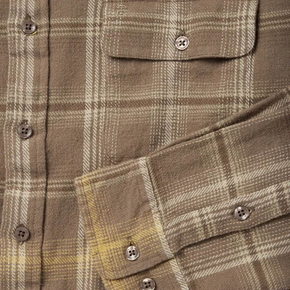 Stetson Flannel Button-Front Shirt Brown Best