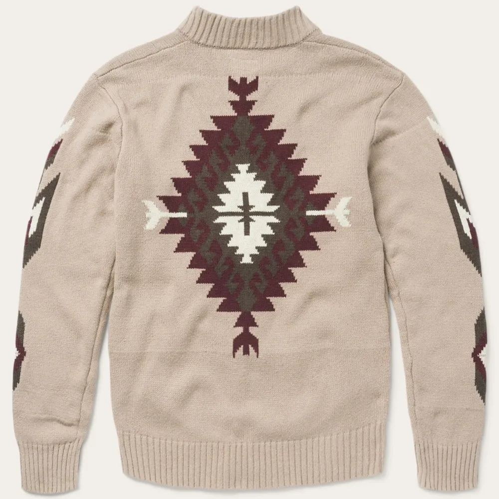 Stetson Gray Aztec Cardigan Brown Best
