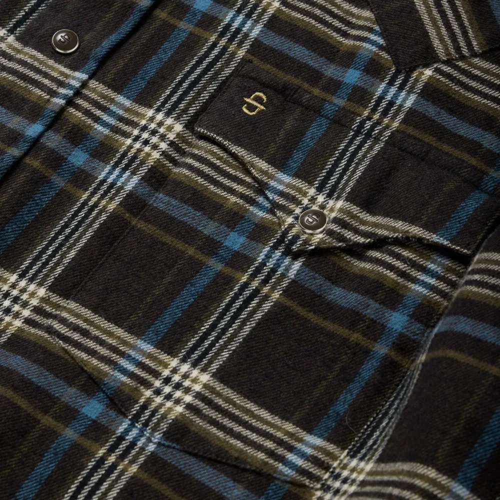 Stetson Plaid Flannel Western Shirt Brown New