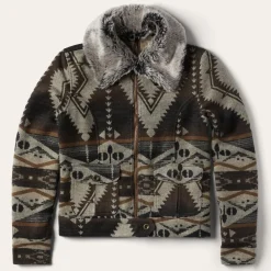 Stetson Southwestern Blanket Jacket Brown