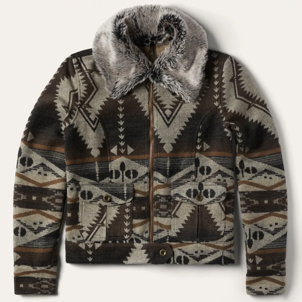 Stetson Southwestern Blanket Jacket Brown