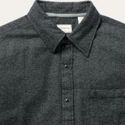 Stetson Brushed Twill Western Shirt Black