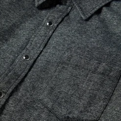 Stetson Brushed Twill Western Shirt Black Outlet