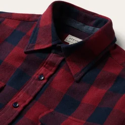 Stetson Buffalo Check Twill Shirt Red Outlet