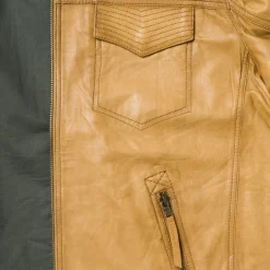 Stetson Butter Soft Distressed Leather Jacket Brown