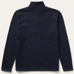 Stetson Button-Front Pullover Knit Sweater Blue Clearance