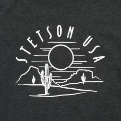 Stetson Cactus And Sunset Graphic Tee Black Hot