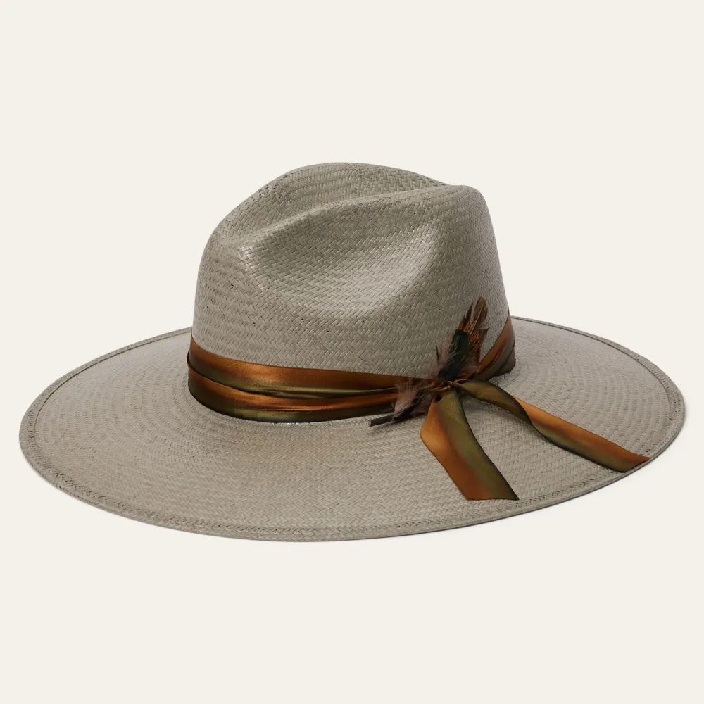 Stetson Caelus Straw Fedora Seafoam Outlet