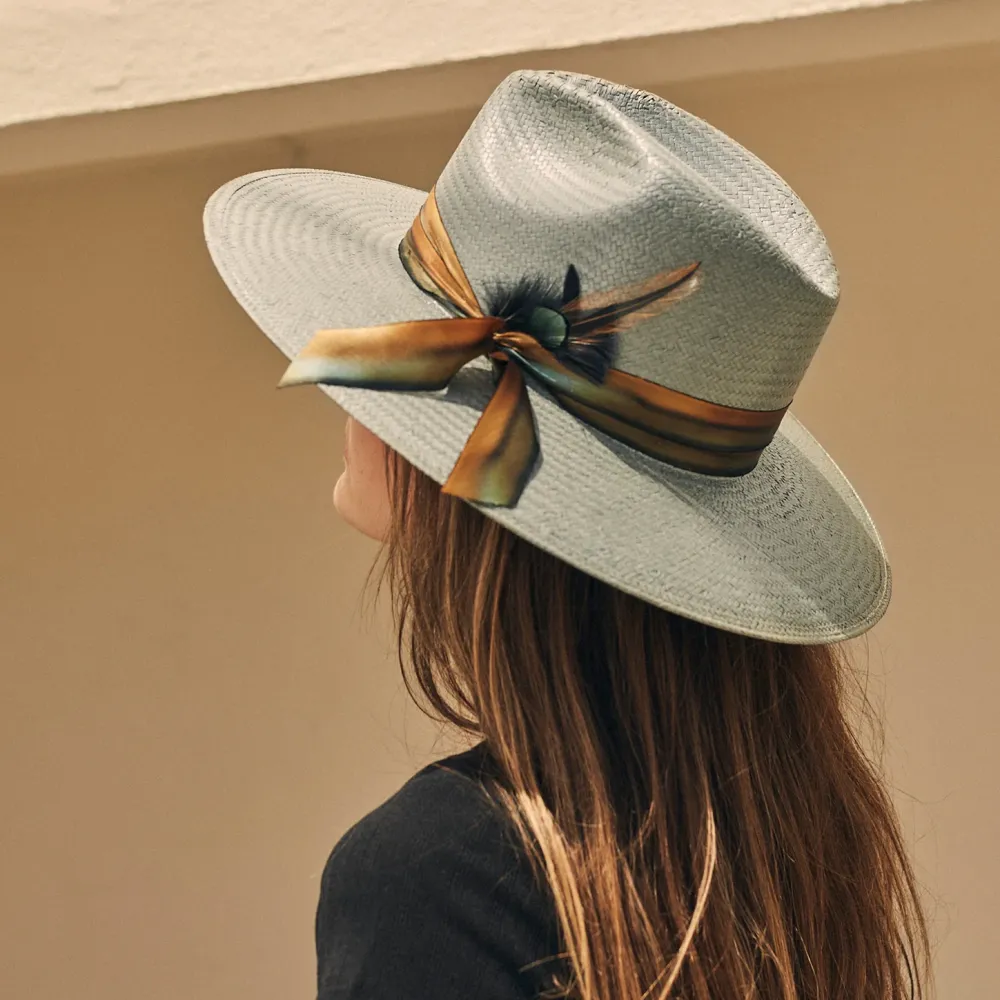 Stetson Caelus Straw Fedora Seafoam Hot