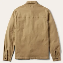 Stetson Camel Stretch Canvas Shirt Jacket Brown