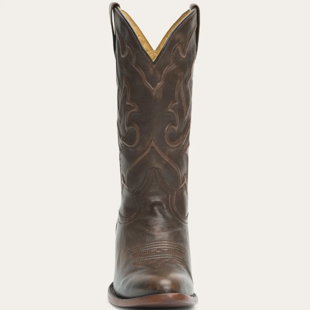 Stetson Carlisle Corded Brushed Leather Boot Brown New