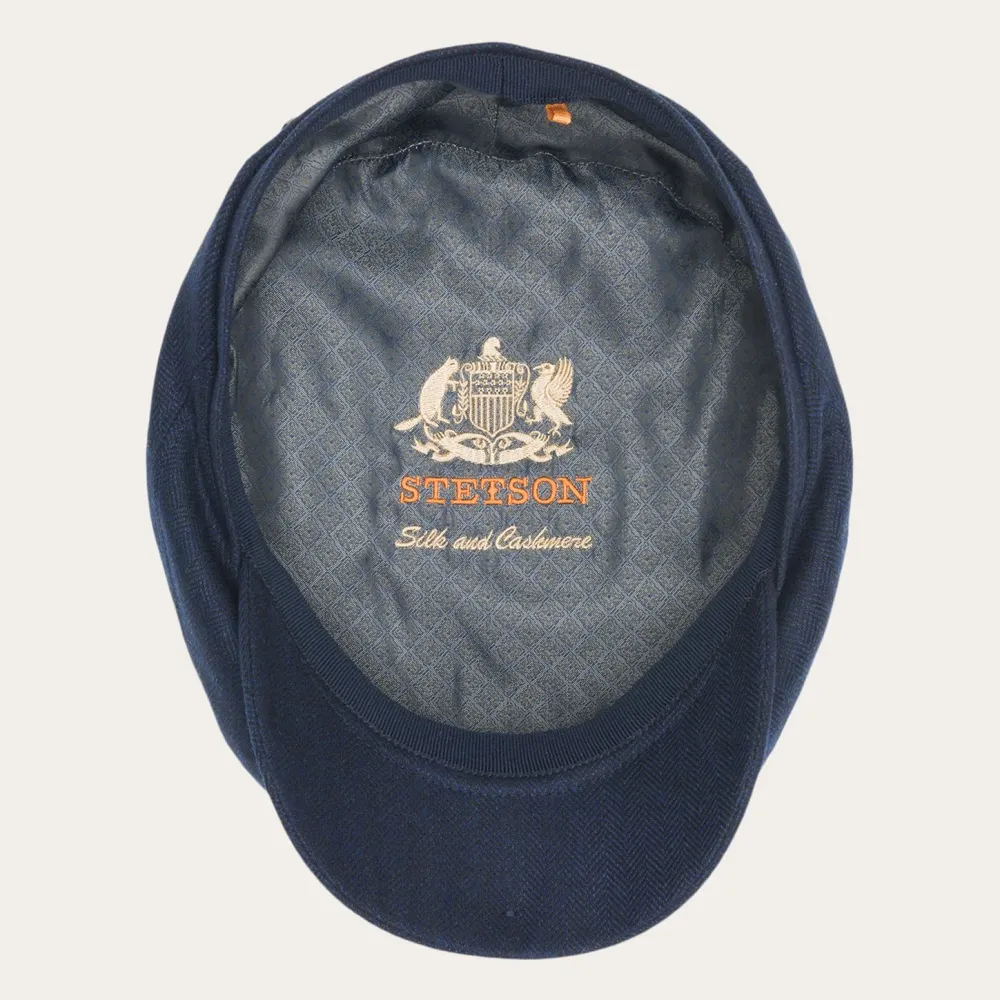 Stetson Cashmere Silk Driver Cap Blue Discount