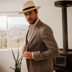 Stetson Center Dent Panama Fedora Natural