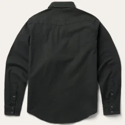 Stetson Charcoal Corded Denim Shirt Grey Discount