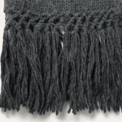 Stetson Charcoal Fringed Cardigan Grey Online
