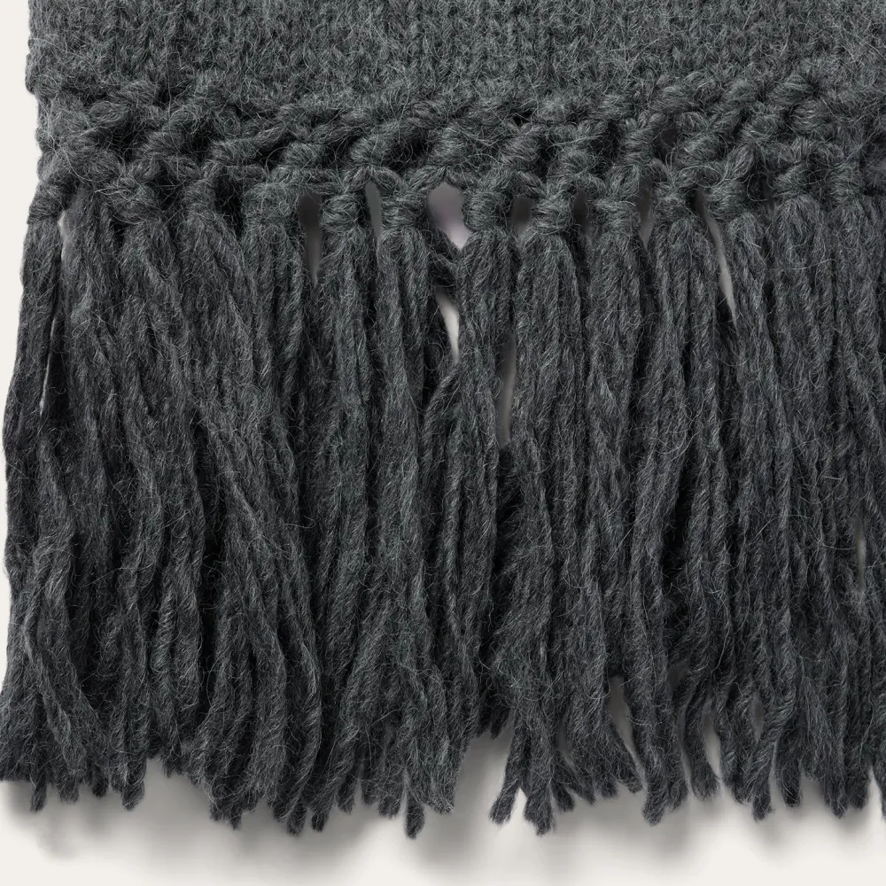 Stetson Charcoal Fringed Cardigan Grey Online