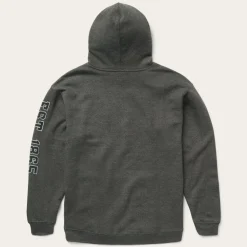 Stetson Charcoal Heather Fleece Hooded Sweatshirt Grey Online
