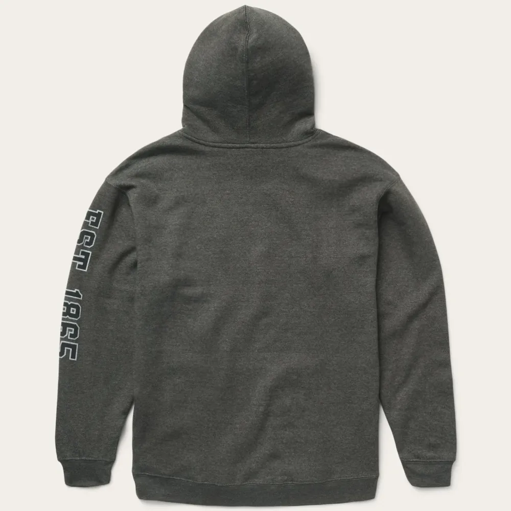 Stetson Charcoal Heather Fleece Hooded Sweatshirt Grey Online