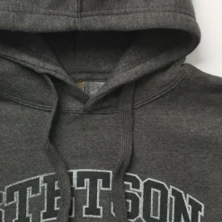 Stetson Charcoal Heather Fleece Hooded Sweatshirt Grey Online
