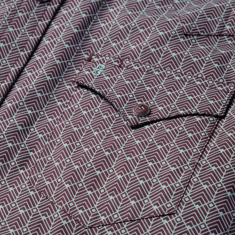 Stetson Chevron Grid Shirt Brown Online