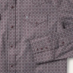 Stetson Chevron Grid Shirt Brown Online