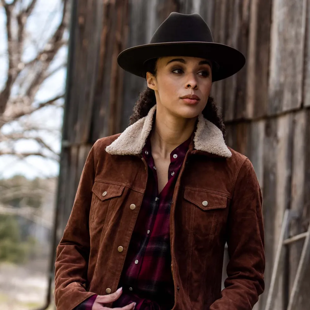 Stetson Classic Bomber Jacket Brown Discount