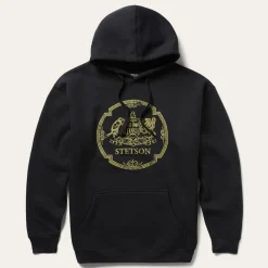 Stetson Classic Crest Hooded Sweatshirt Black Sale
