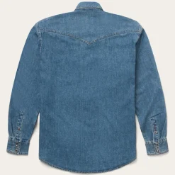 Stetson Classic Denim Shirt Blue Best