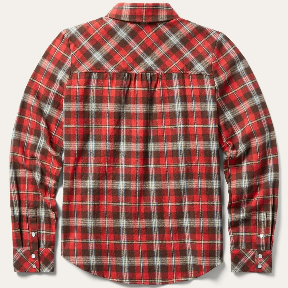 Stetson Classic Western Flannel Shirt in Red New