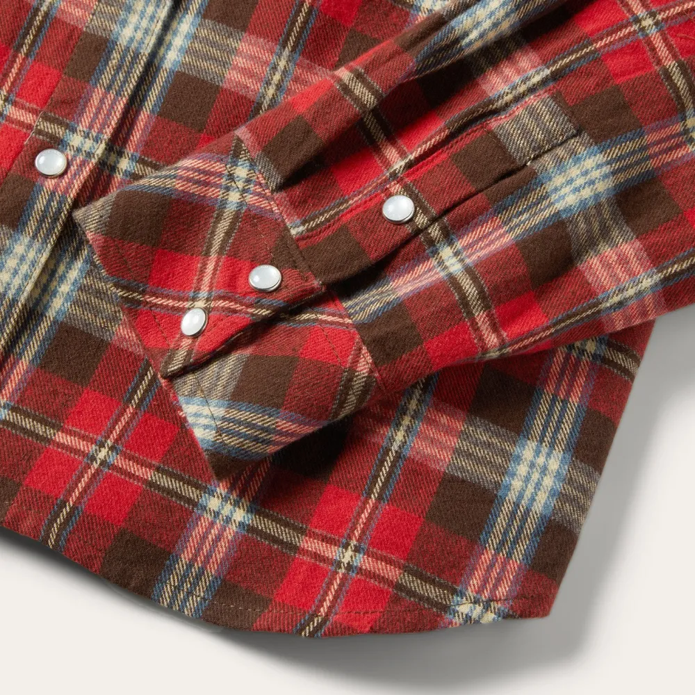 Stetson Classic Western Flannel Shirt in Red New