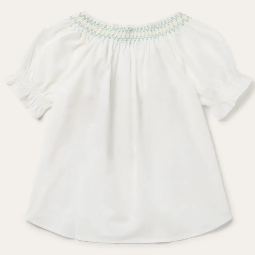 Stetson Cotton Voile Peasant Blouse White Outlet