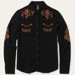 Stetson Crepe Western Blouse Black Online