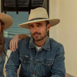 Stetson Cumberland Straw Hat Toasted Hot