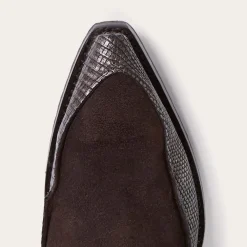 Stetson Dakota Suede Teju Cowboy Boot Brown New