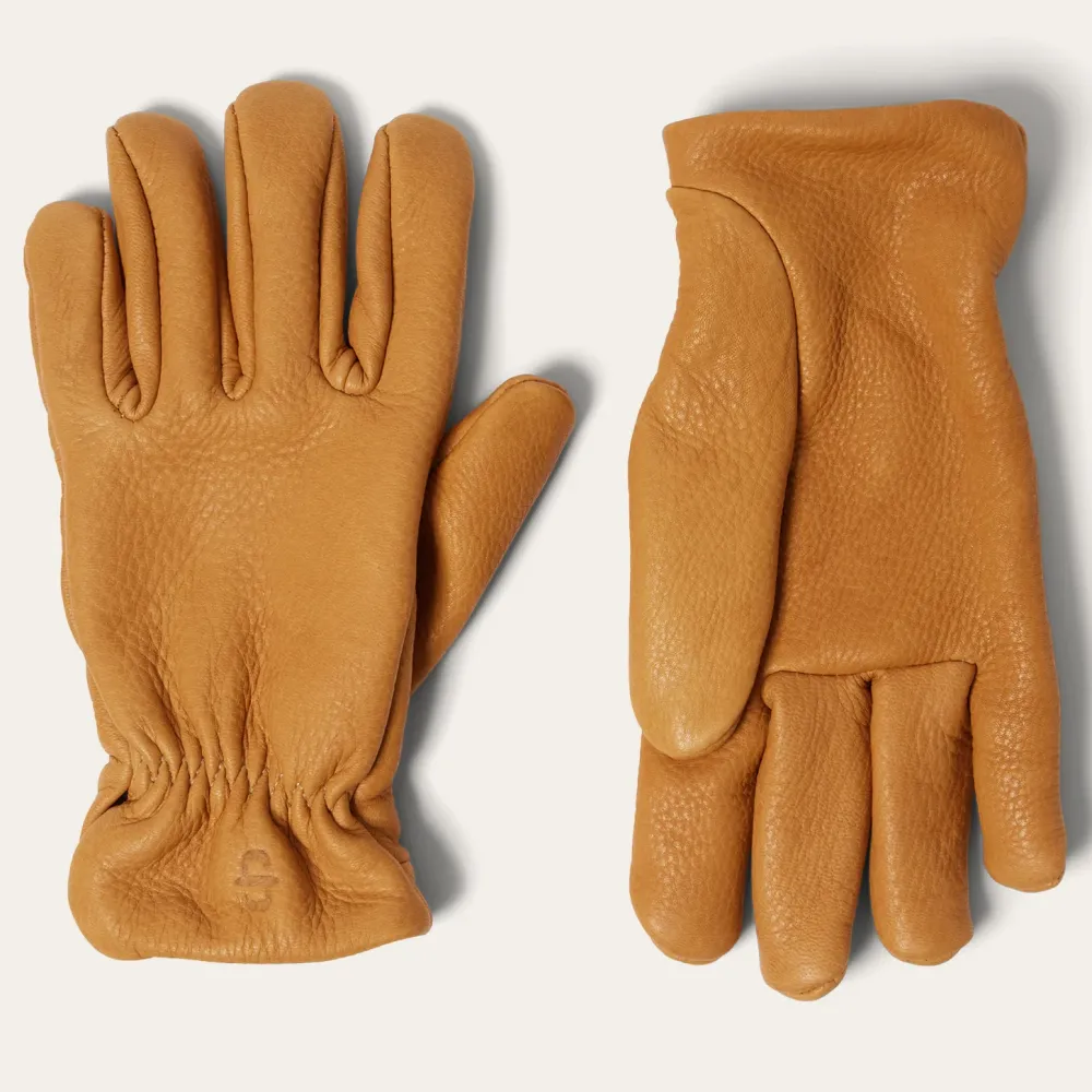 Stetson Deerskin Roper Glove - Lined Saddle Tan New